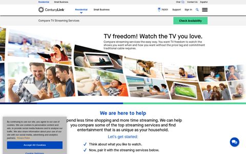 Compare TV Streaming Services | CenturyLink