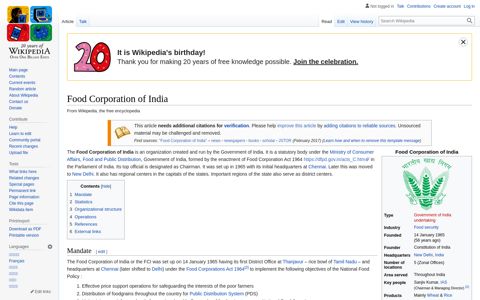 Food Corporation of India - Wikipedia