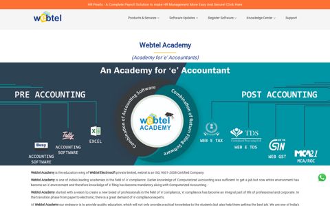 Webtel Academy Ab accountant nahi, 'e' accountant bane