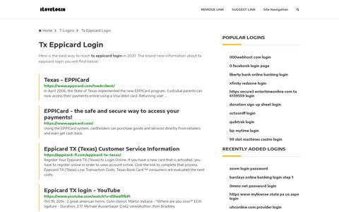 Tx Eppicard Login ❤️ One Click Access - iLoveLogin