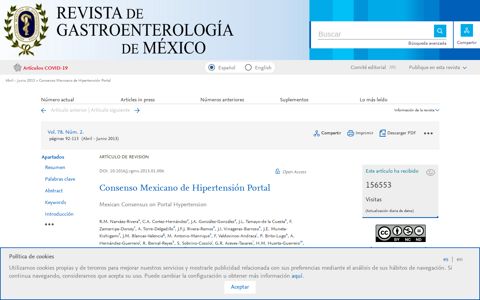 Consenso Mexicano de Hipertensión Portal | Revista de ...