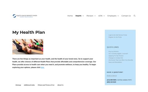 My Health Plan – Equity-League Benefit Funds