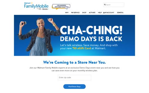 DEMO DAYS IS BACK - Walmart Family Mobile