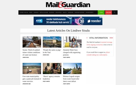 Lindiwe Sisulu Archives - The Mail & Guardian