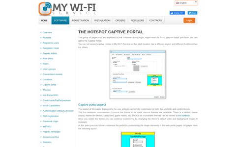 The hotspot captive portal - Hotspot WI-Fi management Software