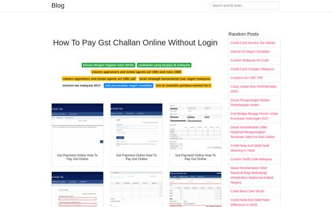How To Pay Gst Challan Online Without Login - Blog
