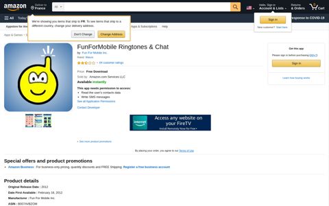 FunForMobile Ringtones & Chat: Appstore for ... - Amazon.com
