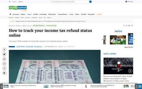 How To Track Your income Tax Refund Status Online