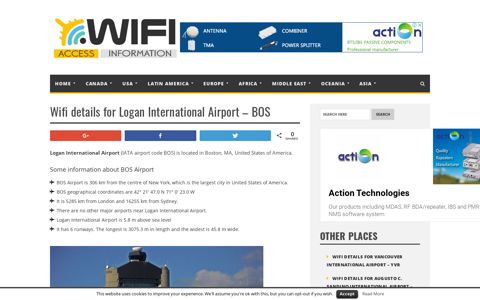 Wifi details for Logan International Airport - BOS - Your Airport ...