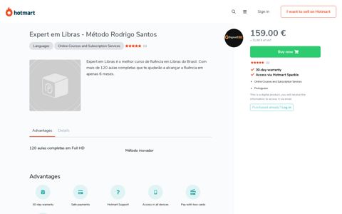 Expert em Libras - Método Rodrigo Santos - Hotmart
