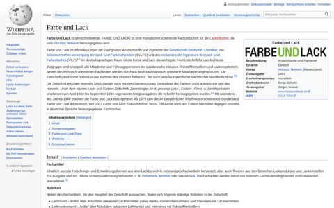 Farbe und Lack – Wikipedia