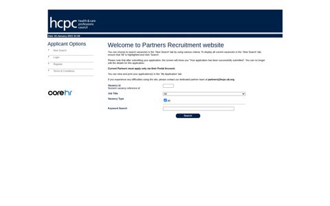 Welcome to Partners Recruitment website - CoreHR