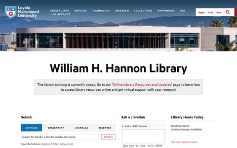 Library - Loyola Marymount University