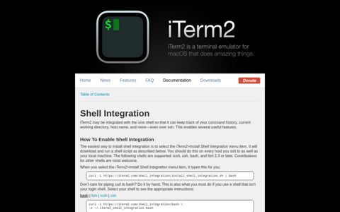Shell Integration - Documentation - iTerm2 - macOS Terminal ...