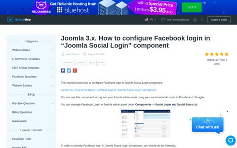 Joomla 3.x. How to configure Facebook login in "Joomla ...