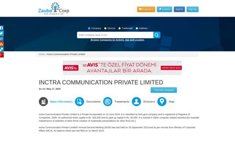 INCTRA COMMUNICATION PRIVATE LIMITED - Company ...