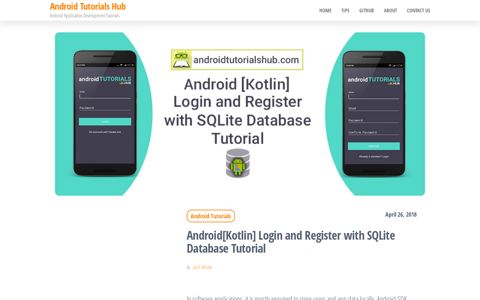 Android[Kotlin] Login and Register with SQLite Database ...