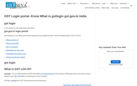 GST Login portal- Know What is gstlogin gst.gov.in India