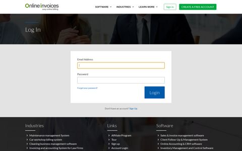 Users login - Online Invoices