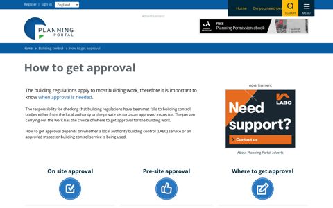 How to get approval | Planning Portal