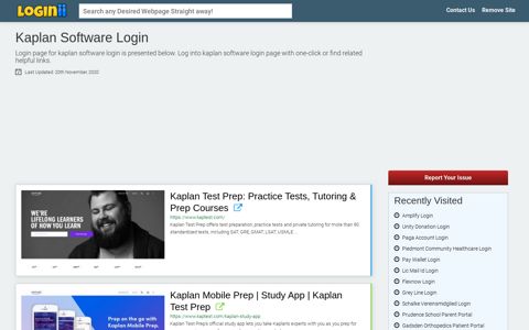 Kaplan Software Login - Loginii.com