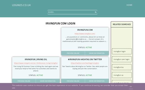 irvingfun com login - General Information about Login - Logines.co.uk