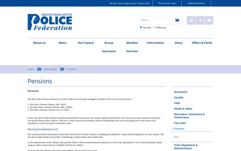 Pensions - Police Federation