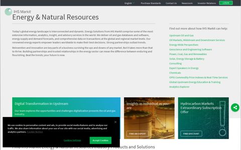 Energy & Natural Resources | IHS Markit