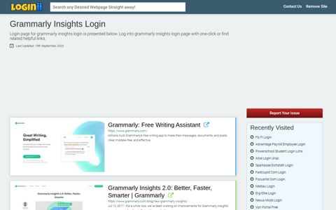 Grammarly Insights Login - Loginii.com