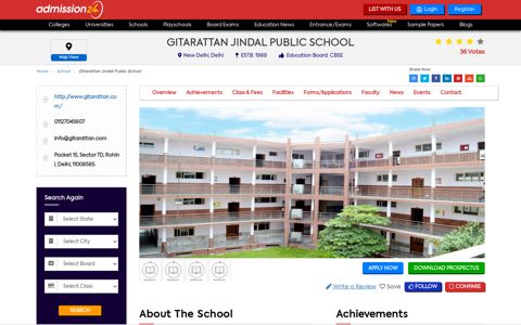 Gitarattan Jindal Public School, New Delhi- Fees, Reviews ...