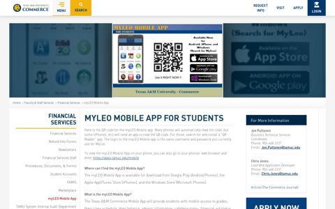 myLEO Mobile App for Students - Texas A&M Commerce
