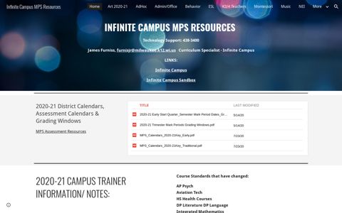 Infinite Campus MPS Resources - Google Sites