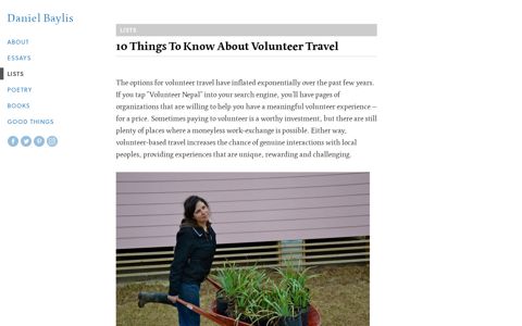 10 Things To Know About Volunteer Travel - Daniel Baylis