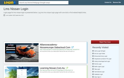 Lms Nissan Login - Straight Path to Any Login Page!