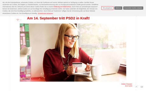 Am 14. September tritt PSD2 in Kraft! – Blog der Kreissparkasse