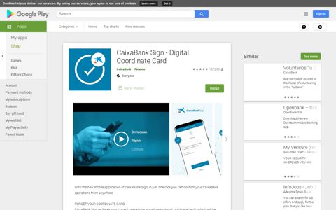 CaixaBank Sign - Digital Coordinate Card - Apps on Google ...