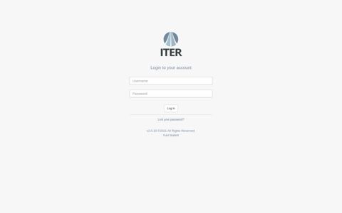 Welcome to ITER