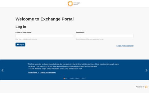 Welcome to Exchange Portal | Exchange Portal - LMS