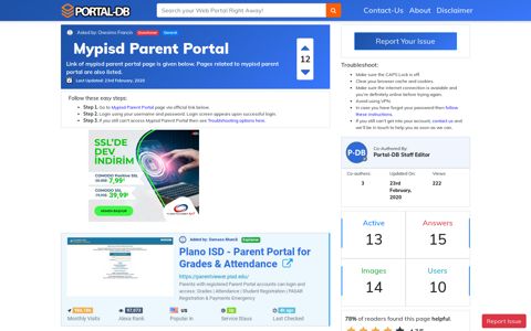 Mypisd Parent Portal