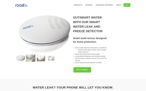 Detect Leaks with the Roost Smart Water Detector