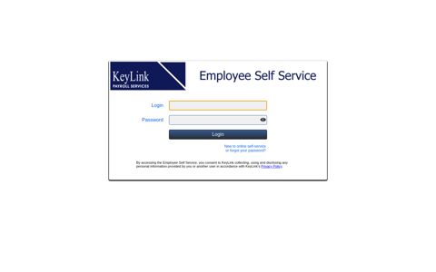 Employee Self Service: Login