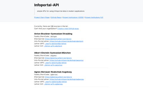 Infoportal-API