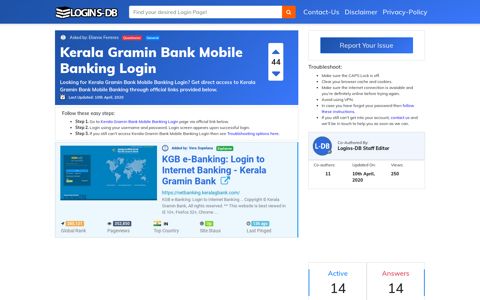 Kerala Gramin Bank Mobile Banking Login - Logins-DB