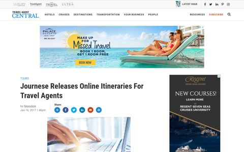Journese Releases Online Itineraries for Travel Agents ...
