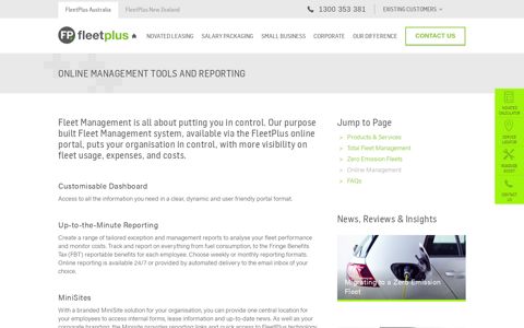 Online Management Tools and Reporting | FleetPlus