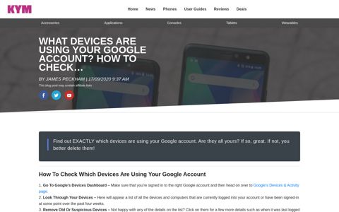 What Devices Are Using YOUR Google Account? How To ...
