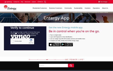 Entergy App | Entergy | We Power Life