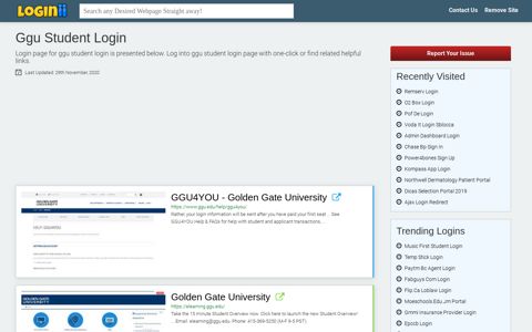 Ggu Student Login - Loginii.com
