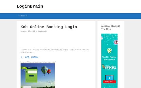kcb online banking login - LoginBrain