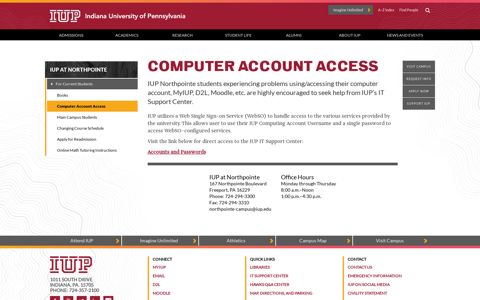 Computer Account Access - For Current Students ...